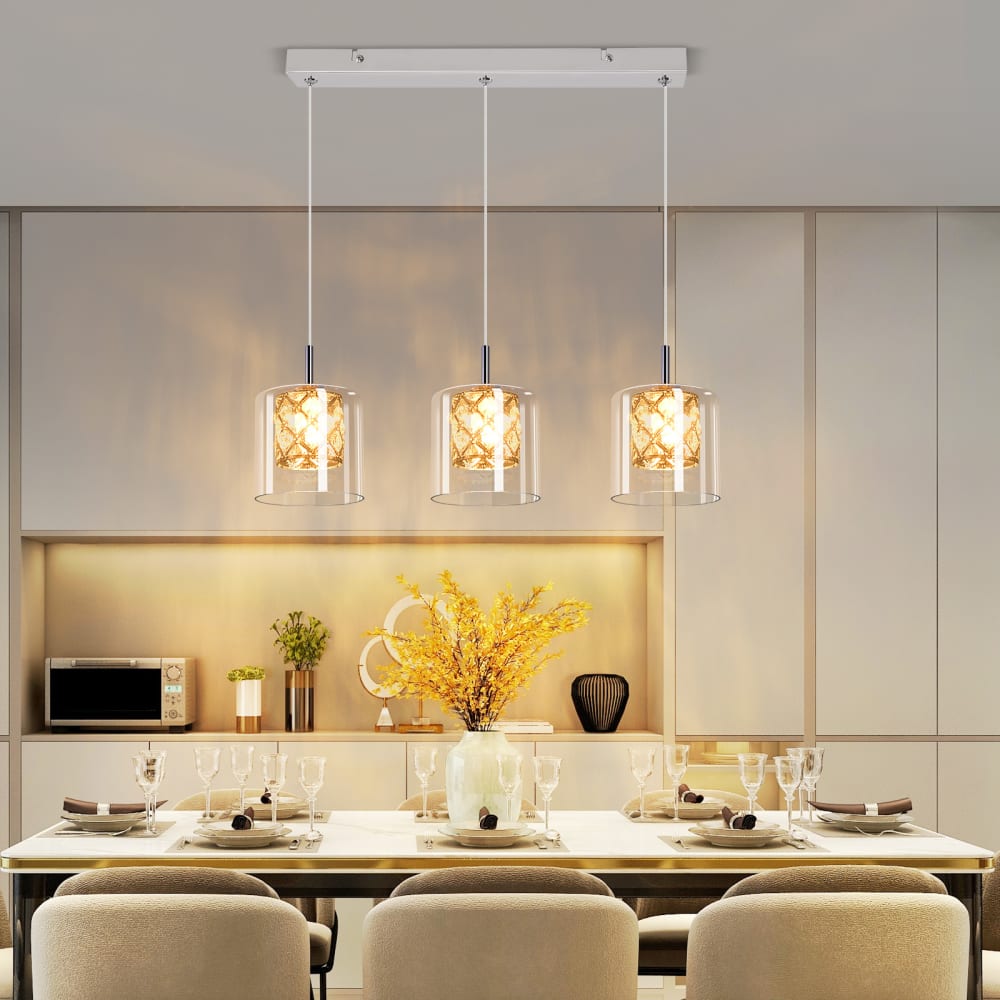 Birtha - suspension en métal, coloris argent, l 40 cm, g9, max. 25 w — vue 3