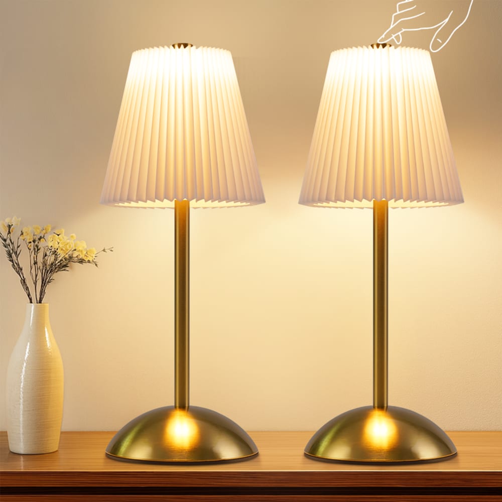 Blake - lampe de table led en métal, coloris blanc, l 12 cm, max. 2 w — vue 3