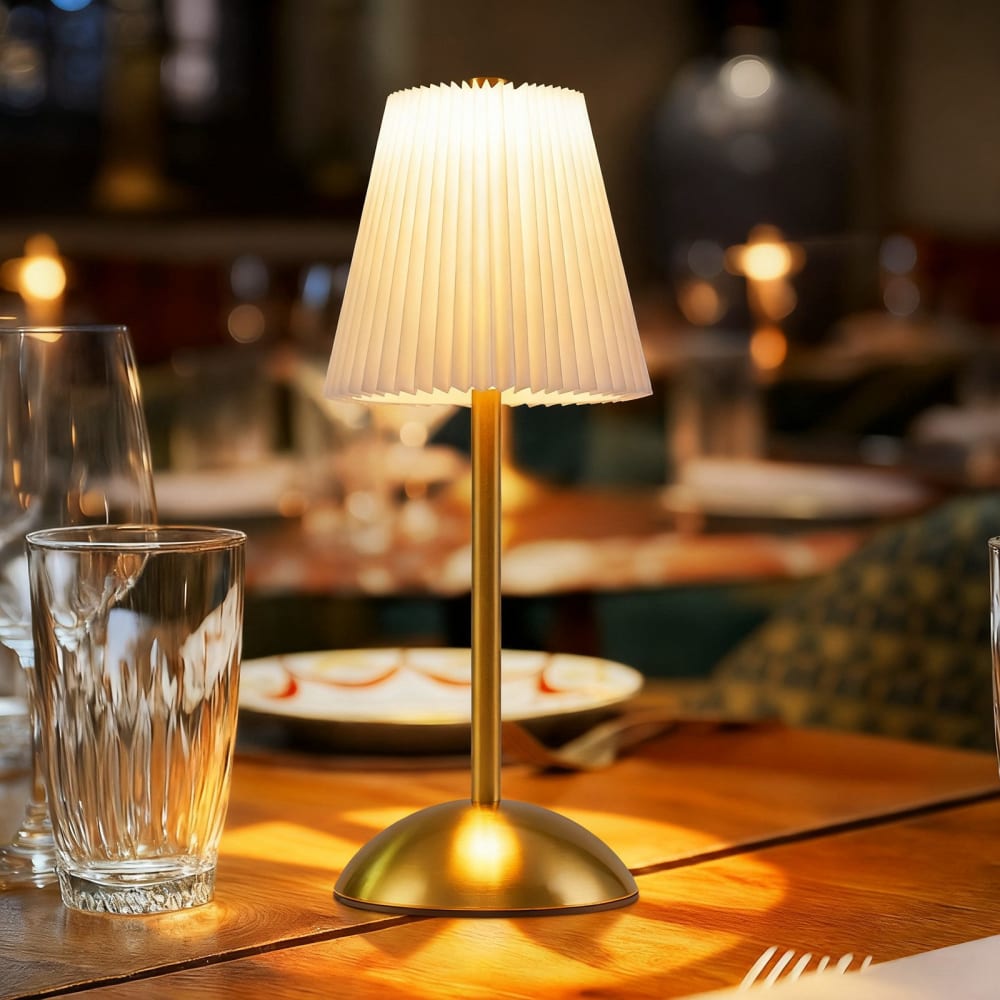 Blake - lampe de table led en métal, coloris blanc, l 12 cm, max. 2 w — vue 4