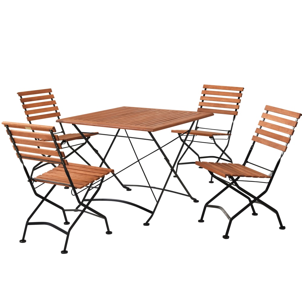 4 Sitzer Gartenessgruppe klappbar - Maisons Du Monde