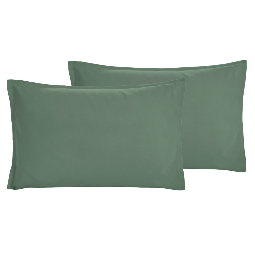 Parure de lit avec 2 taies rectangles coton bio lichen 240x220 cm — vue 4