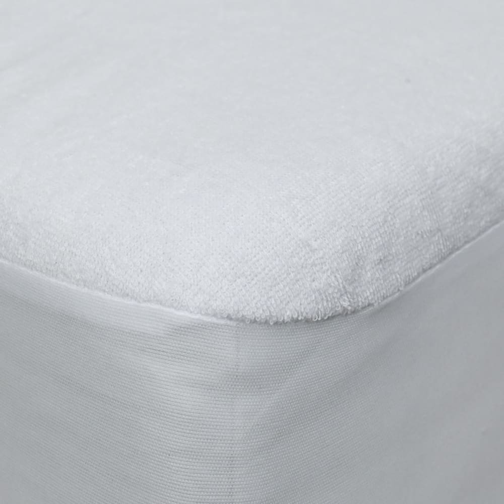 Protège matelas imperméable en éponge coton Blanc 140x200 cm - Maisons du Monde