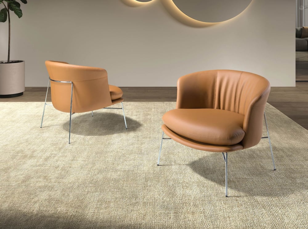 Sessel aus braunem Kunstleder - Maisons Du Monde
