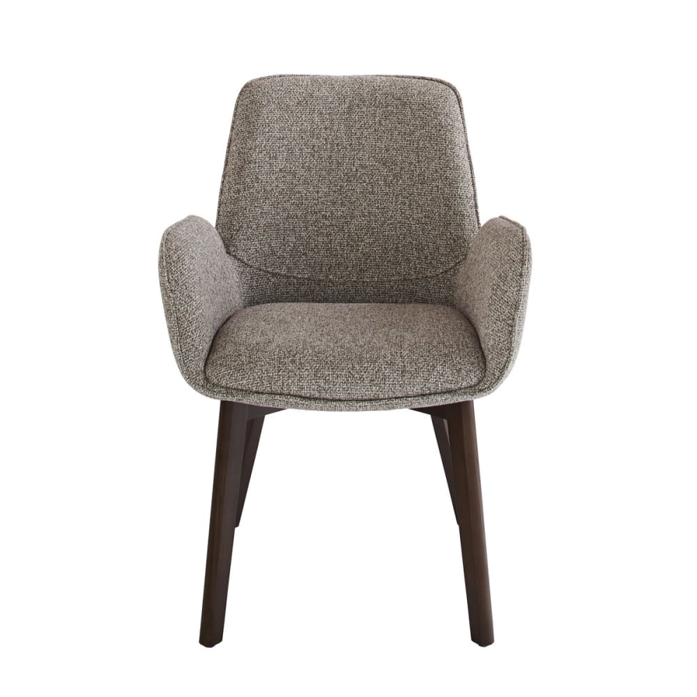 Lot de 2 chaises avec accoudoirs tapissée beige