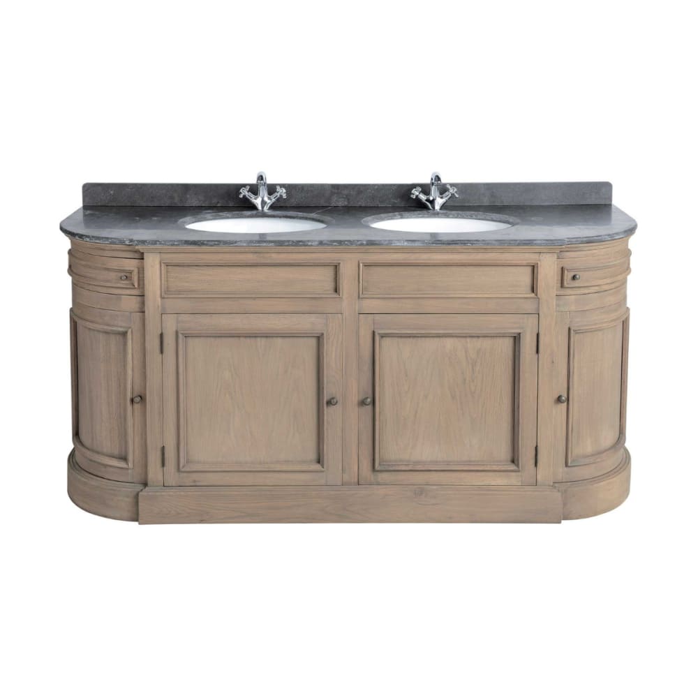 Meuble lavabo double - bleue