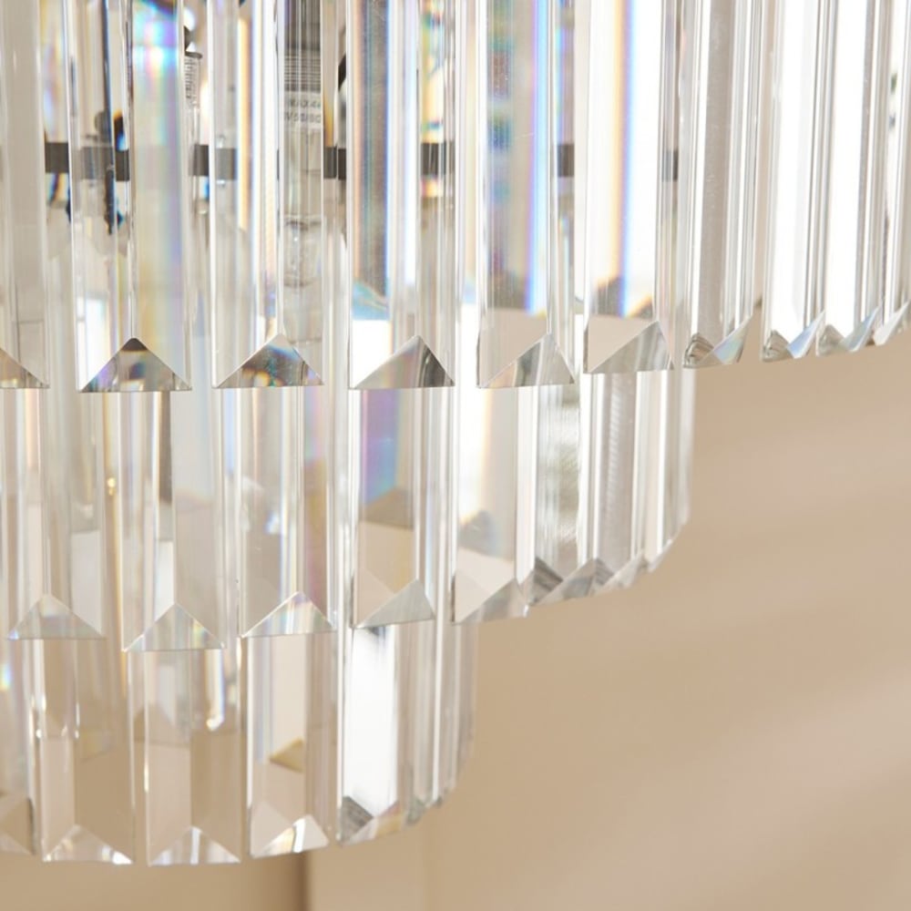 Lustre en métal galvanisé gris - h63 cm — vue 4
