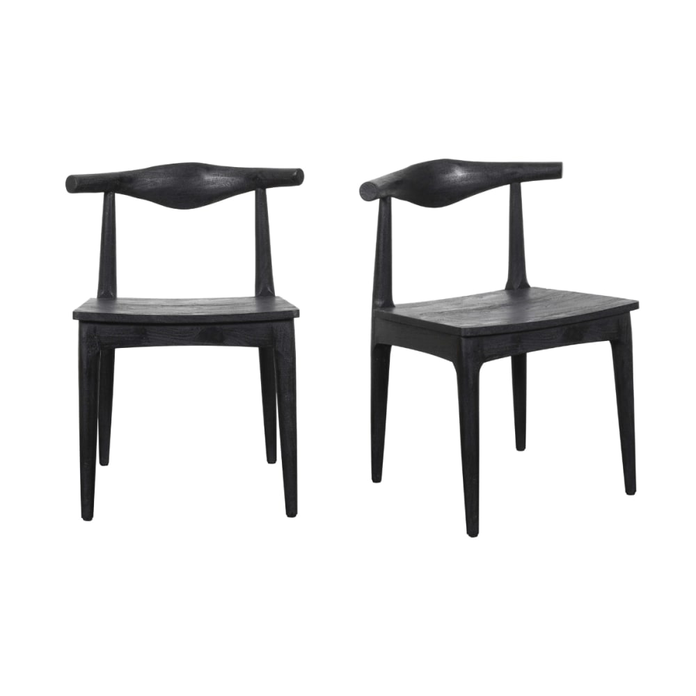 Lot de 2 chaises en acacia