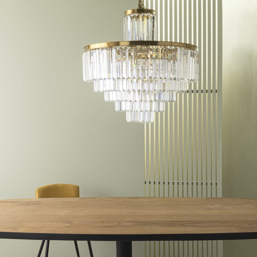 Lustre en métal doré — vue 3