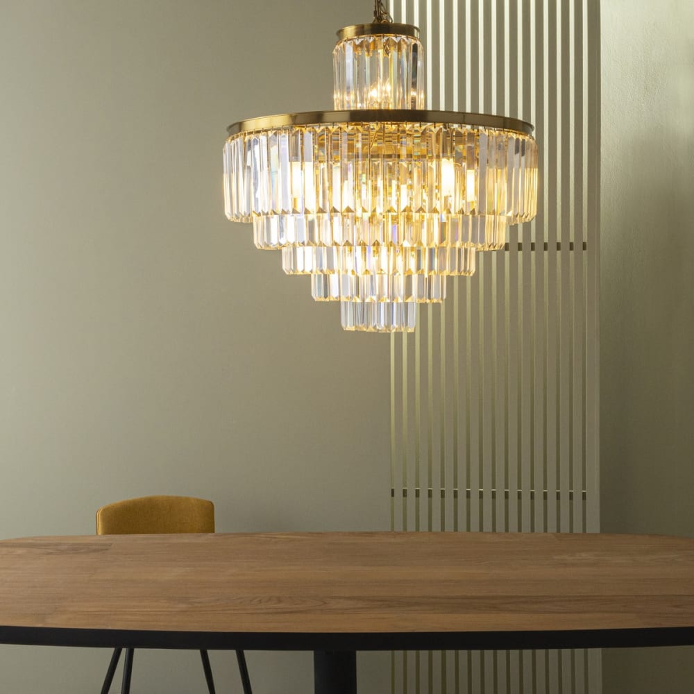 Lustre en métal doré — vue 4
