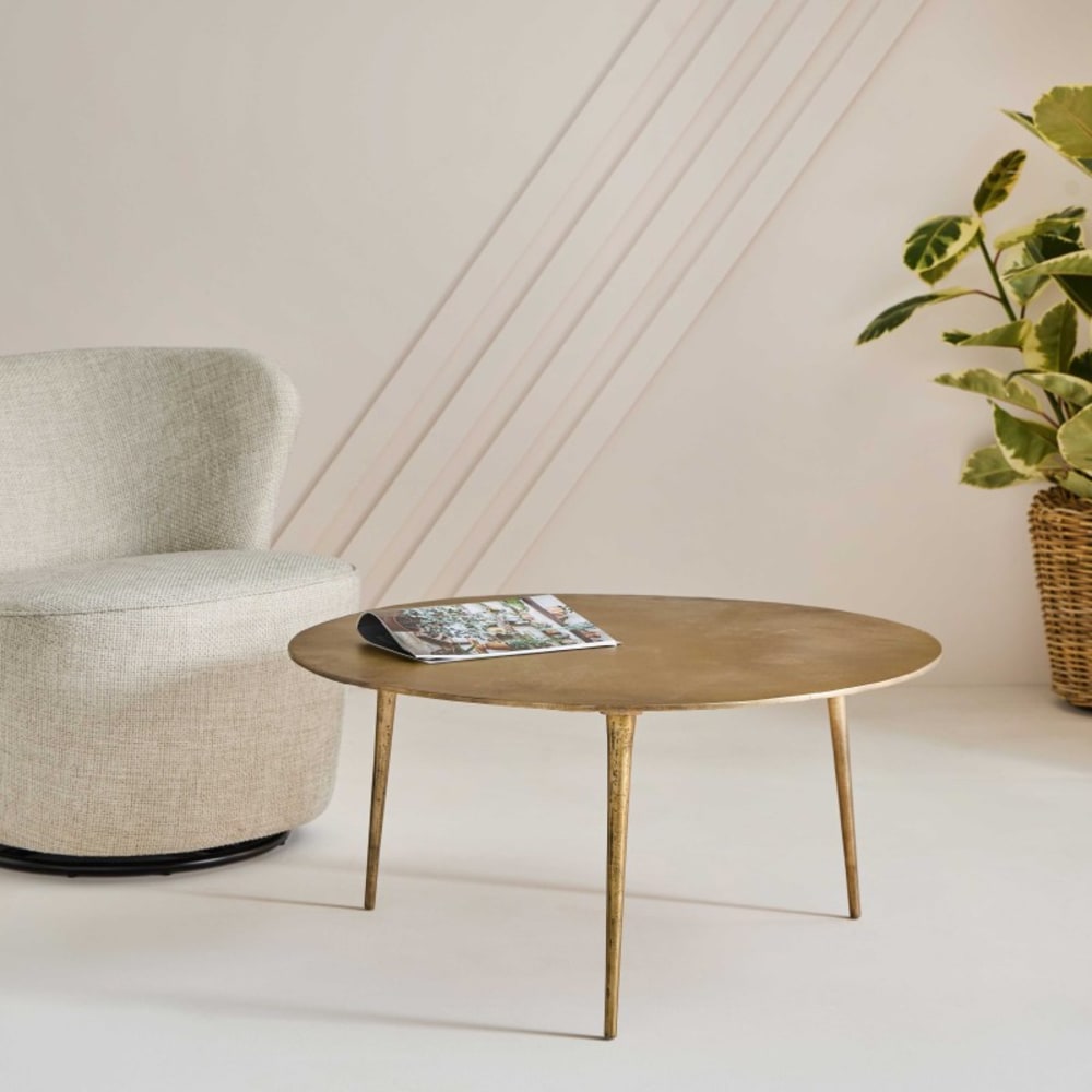 Table basse en aluminium