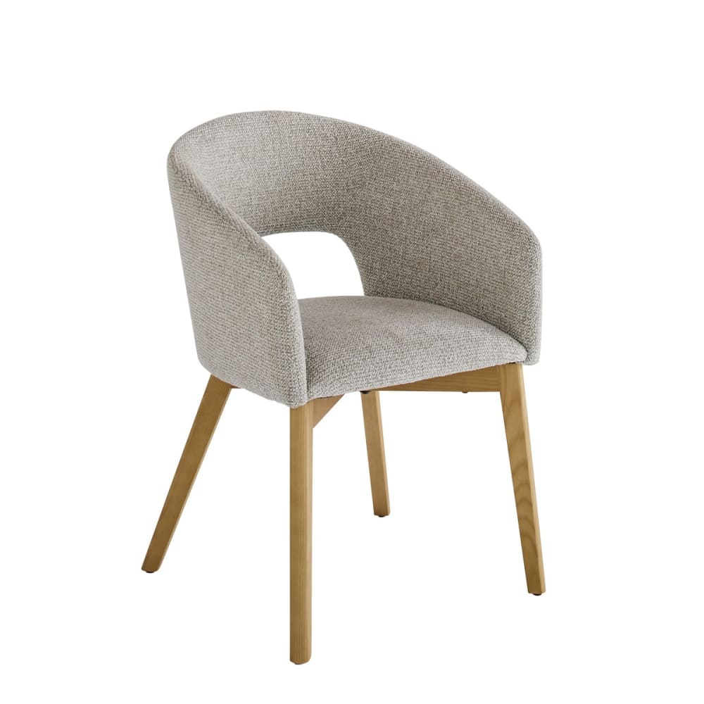 Lot de 2 chaises tapissée en frène massif