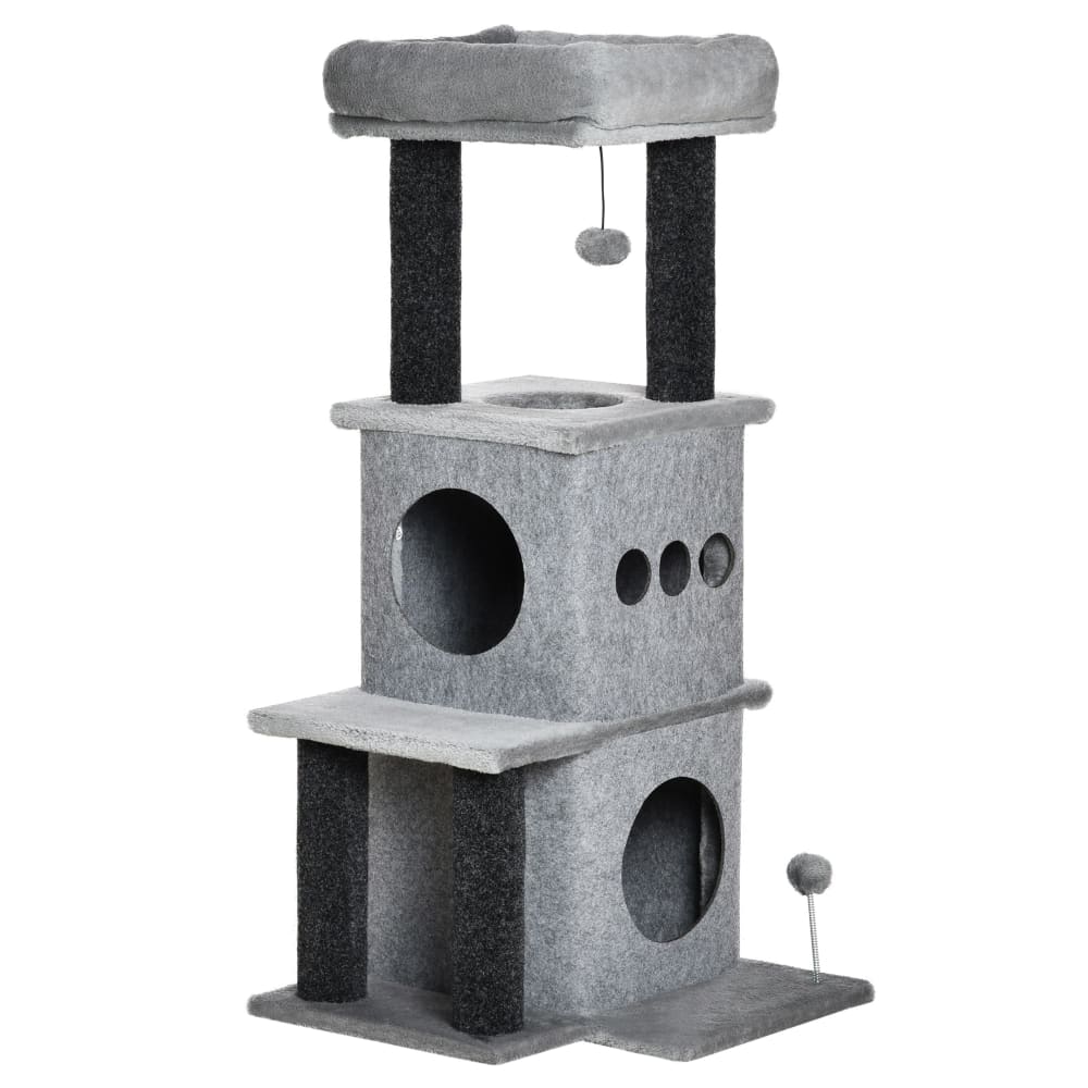 Arbre à chat panneaux de particules classe e1 gris