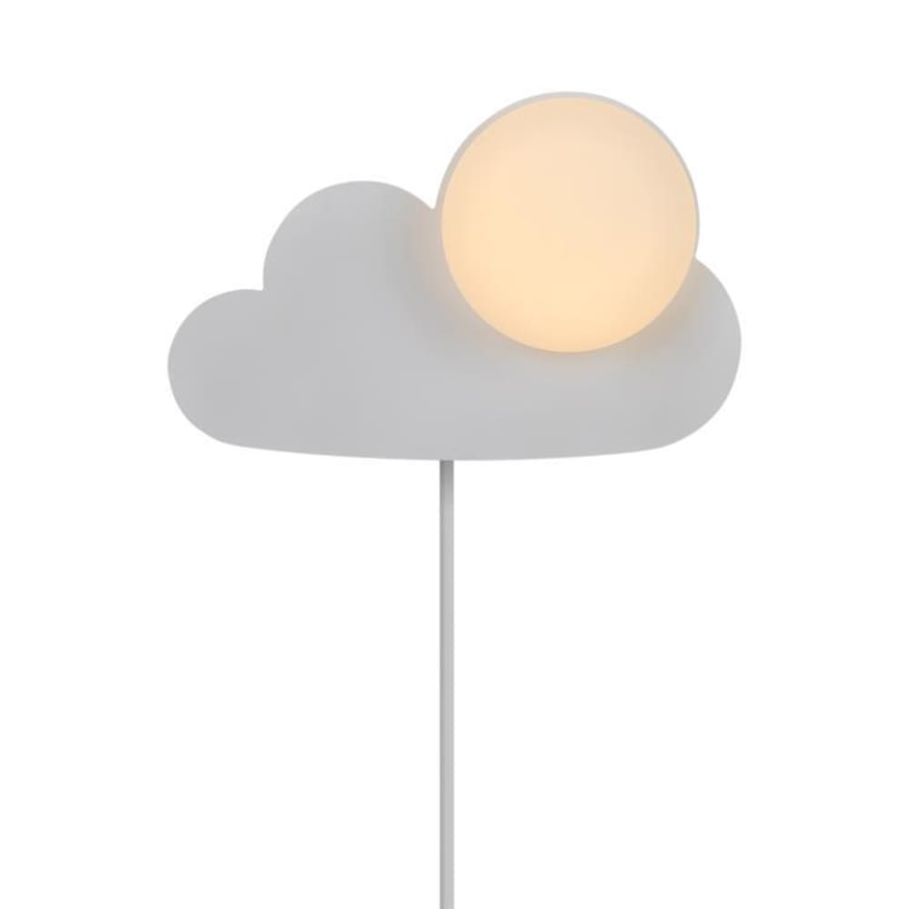 Applique murale nuage h23.8cm blanc