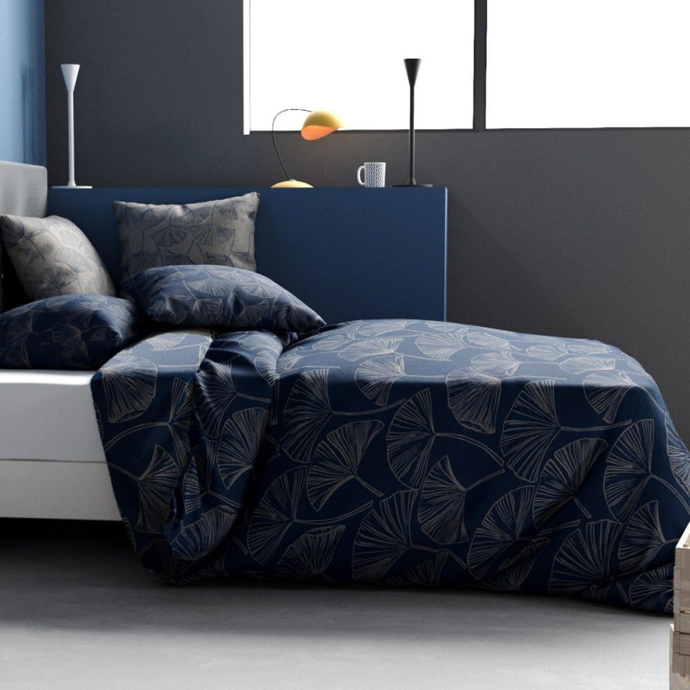 Parure de couette 100% coton 57 fils imprimée 260x240cm 2 taies