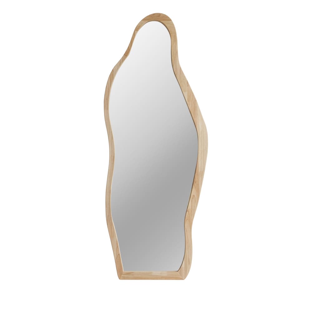 Miroir organique en bois 70x180cm - Bois clair