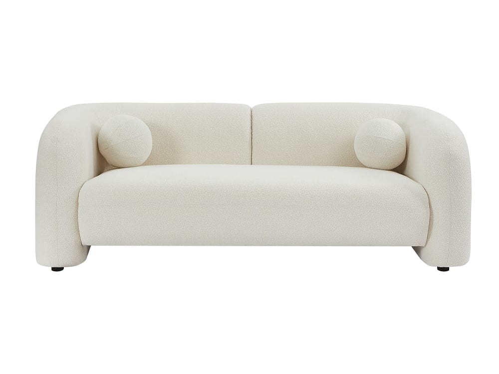 Canapé fixe  2 places ivoire