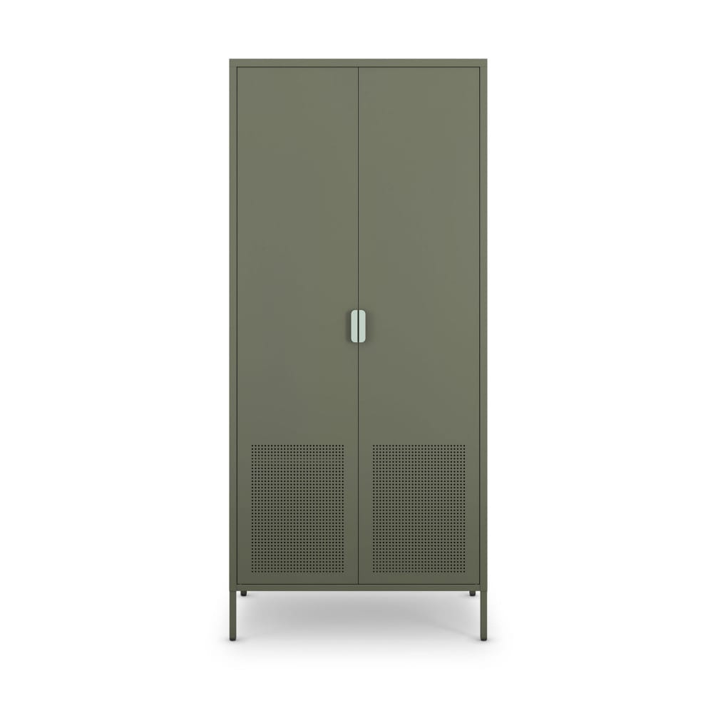 Armoire 2 portes en métal H180cm - Vert