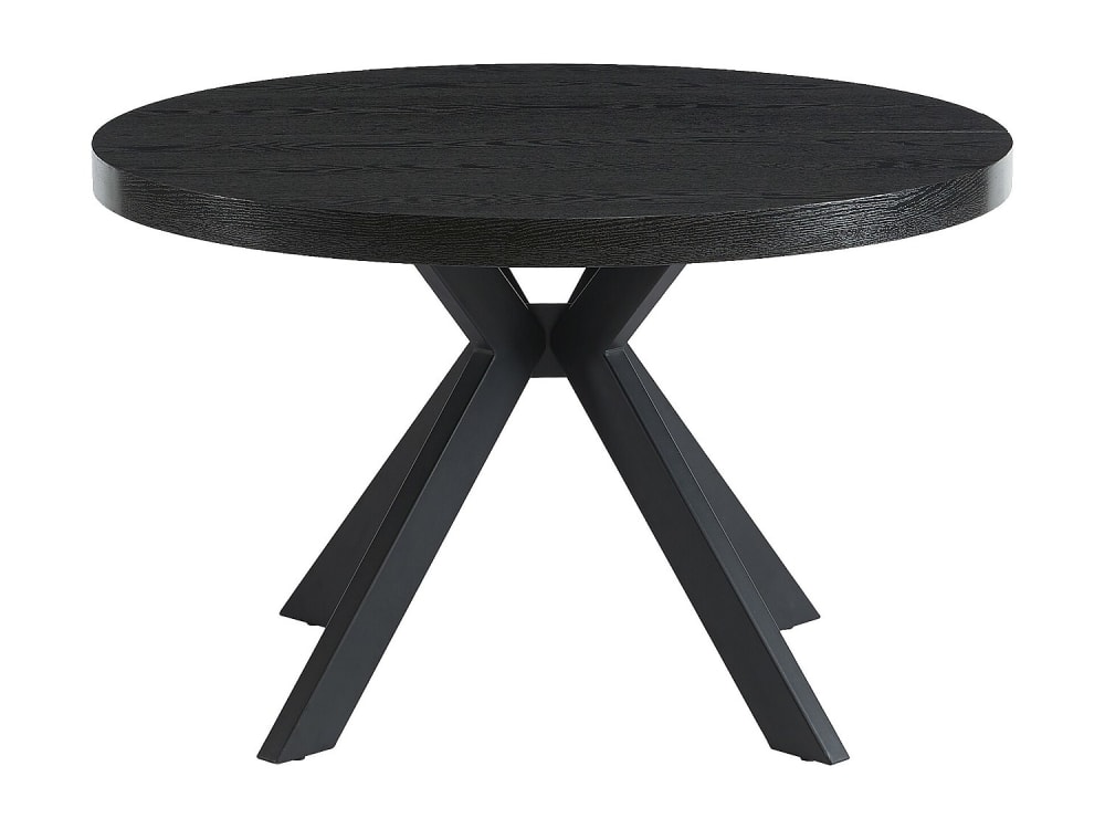 Table extensible effet bois noir