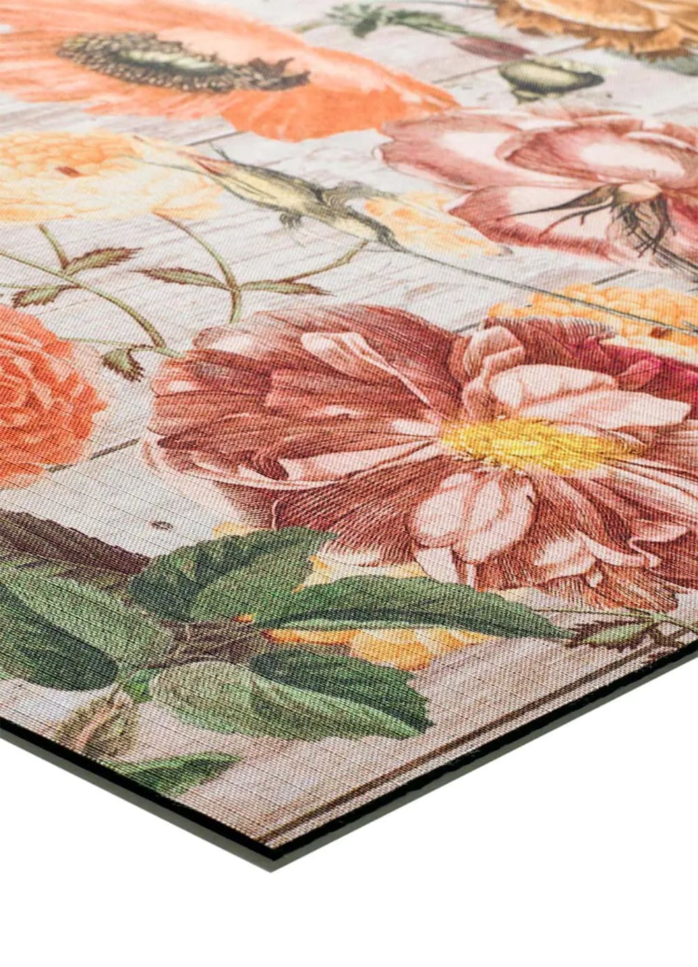 Tapis de cuisine lavable fleurs multicolore 52x200 cm — vue 4