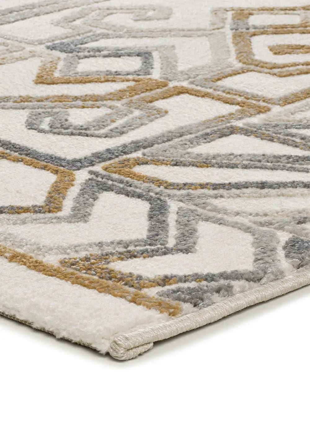 Tapis à relief ethnique beige/multicolore 200x290 cm — vue 4