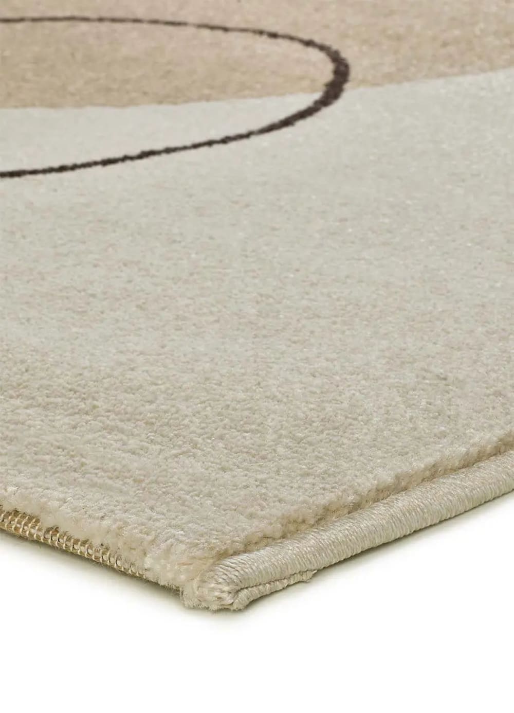 Tapis moderne beige/noir 140x200 cm — vue 4