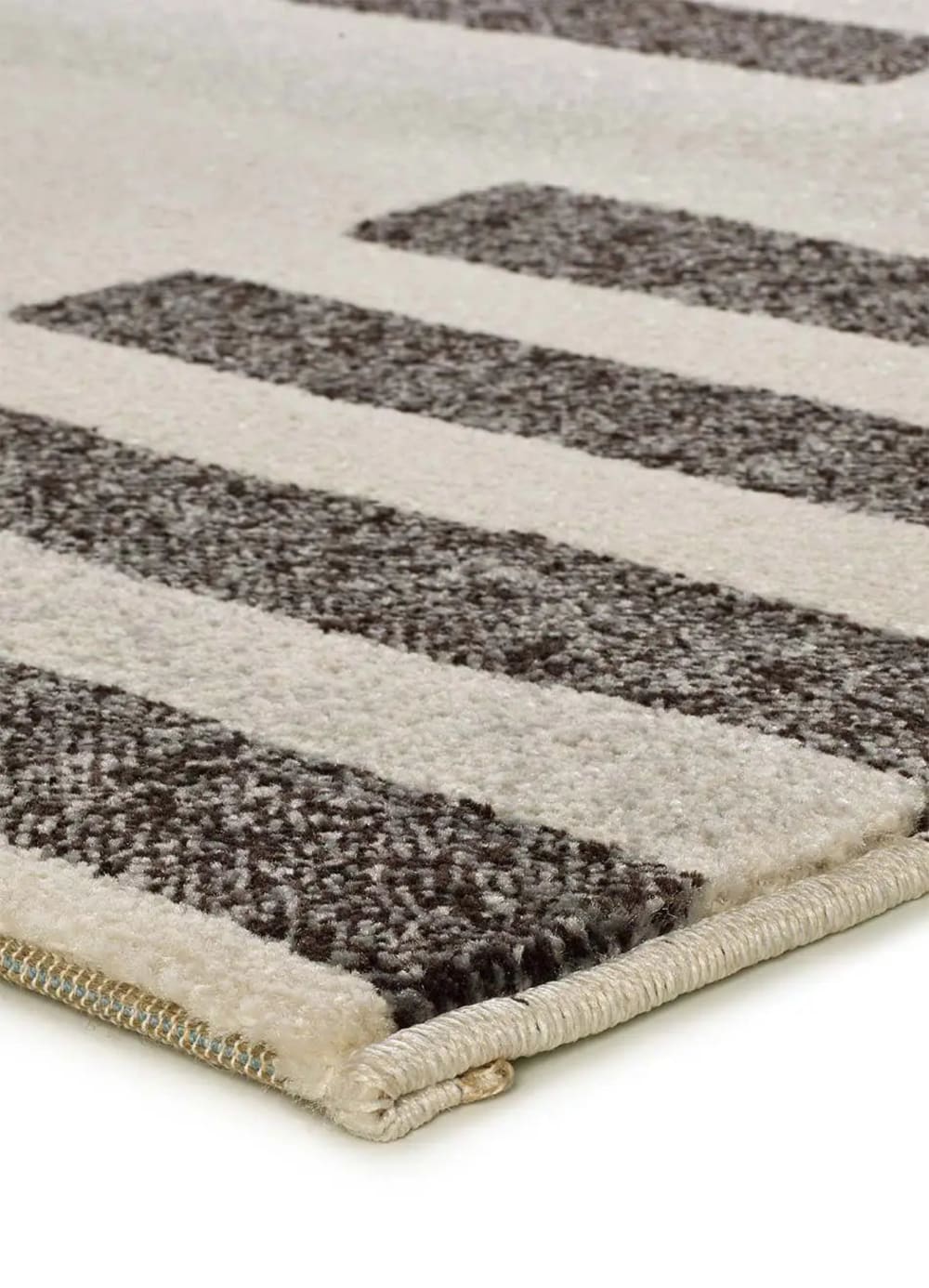 Tapis géométrique beige/gris 120x180 cm — vue 4