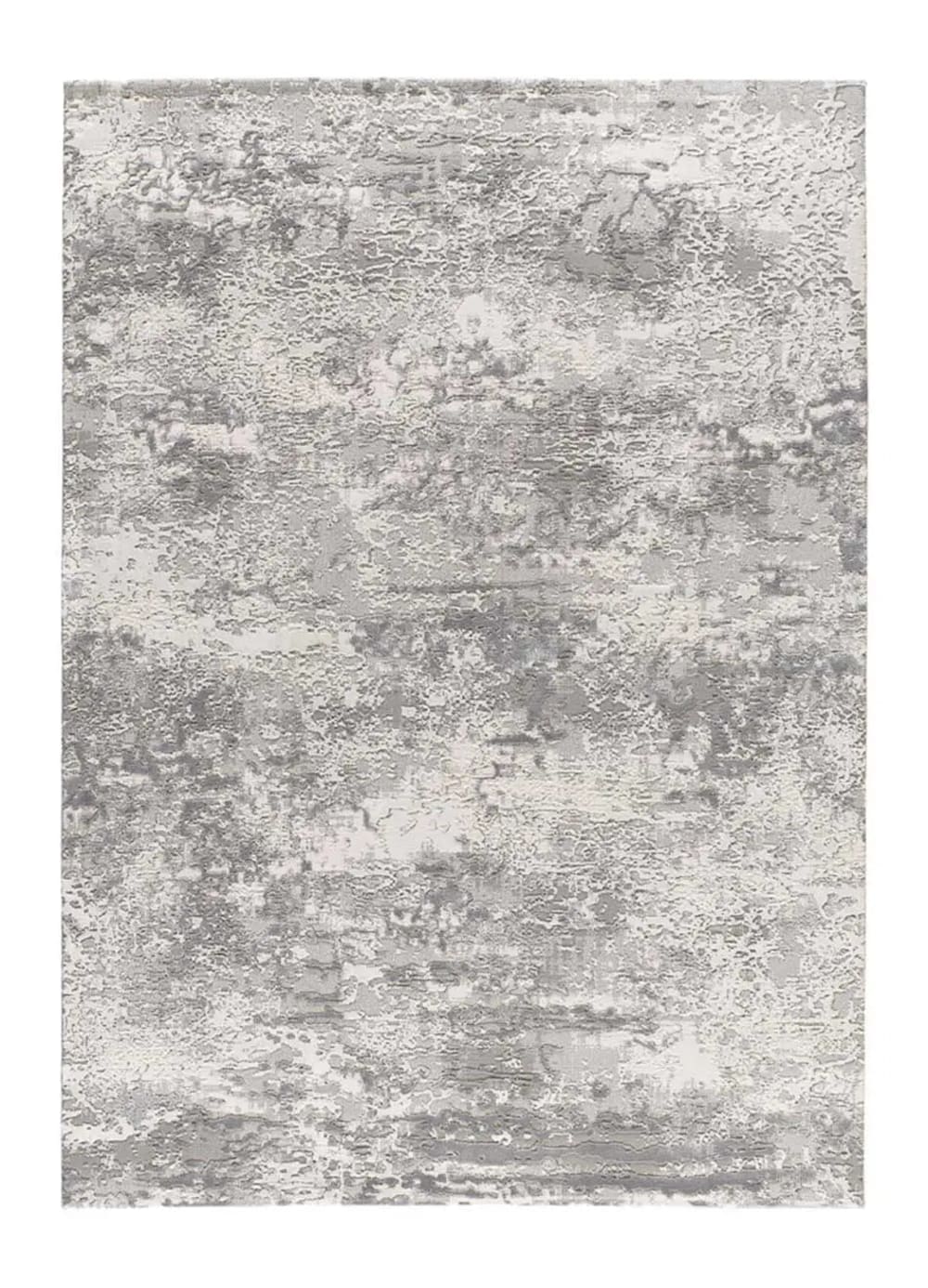 Tapis à relief abstrait gris 192x290 cm
