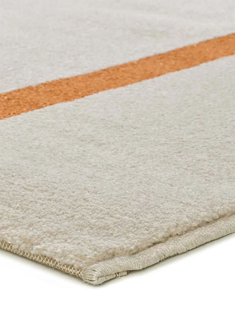 Tapis géométrique beige/orange 140x200 cm — vue 4