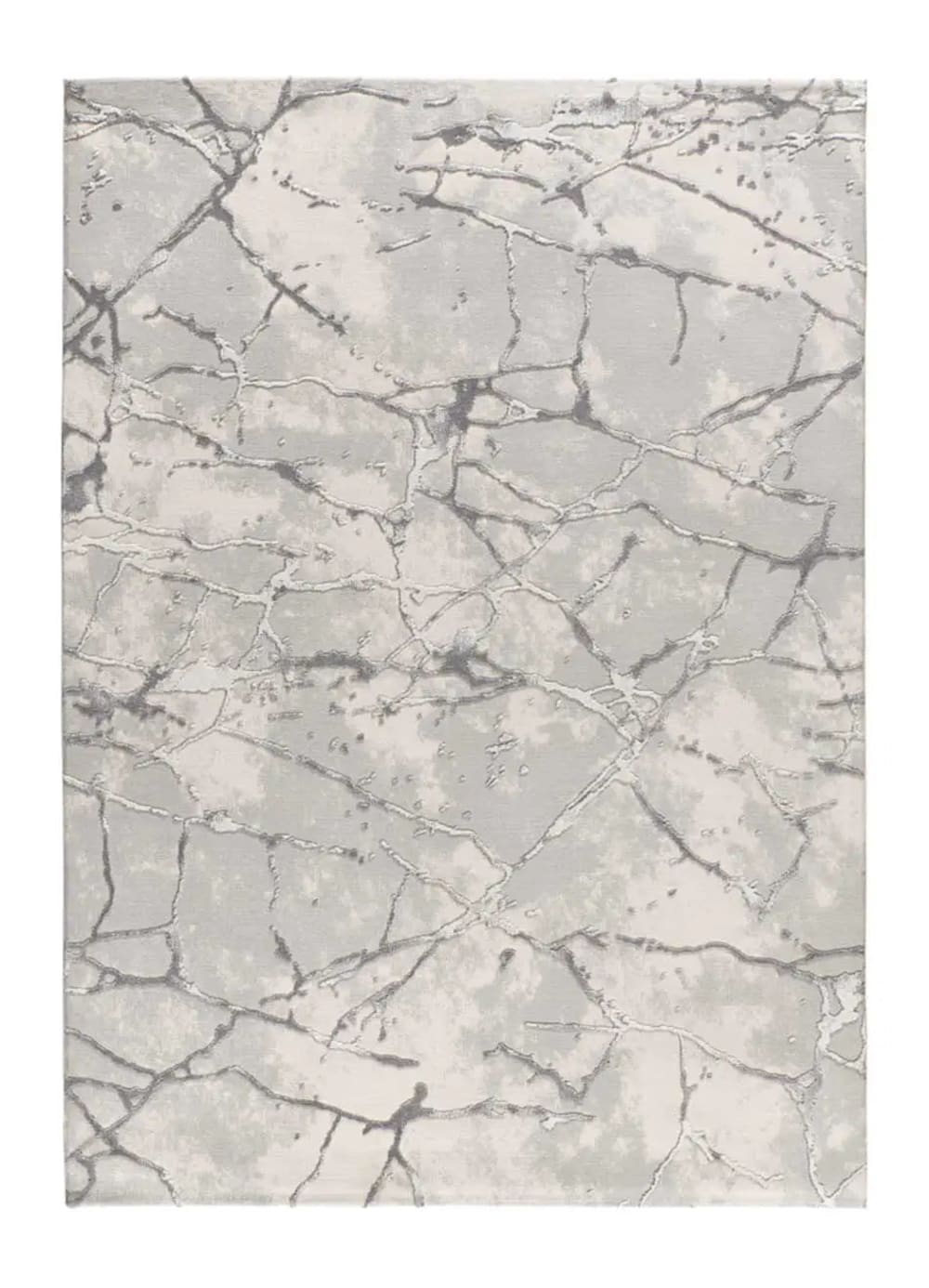 Tapis à relief effet marbre gris 115x170 cm