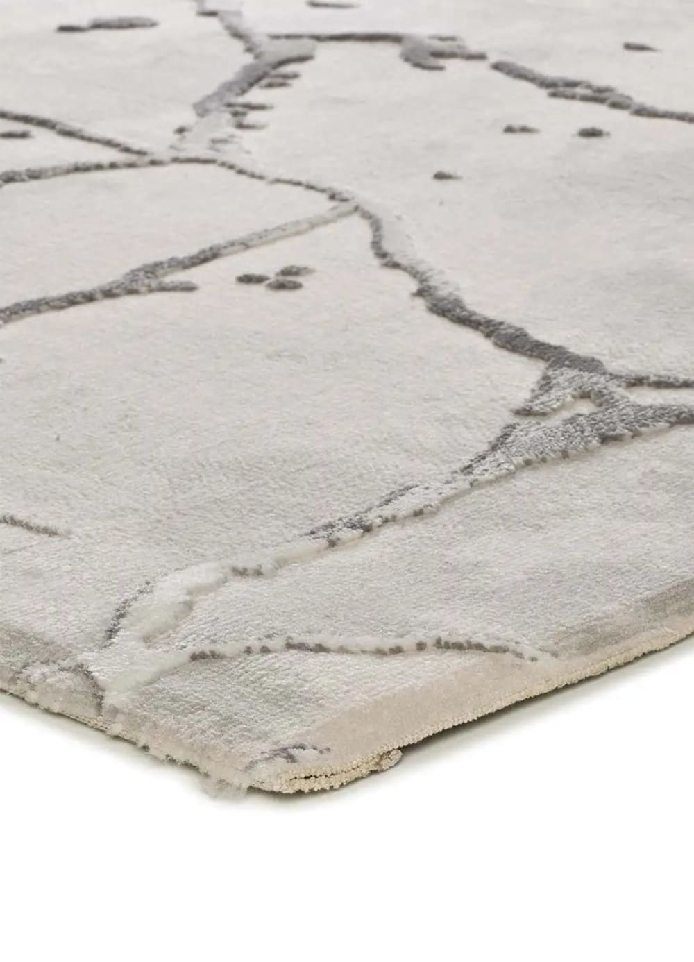 Tapis à relief effet marbre gris 154x230 cm — vue 4