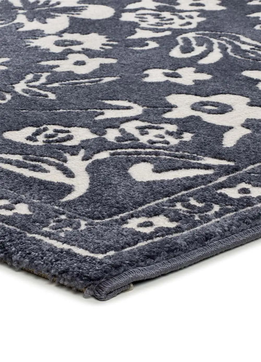 Tapis à relief vintage bleu 80x150 cm — vue 4