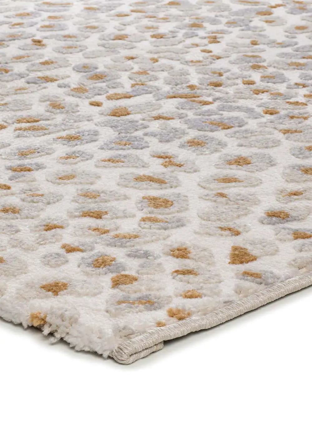 Tapis à relief moderne gris/crème 133x190 cm — vue 4