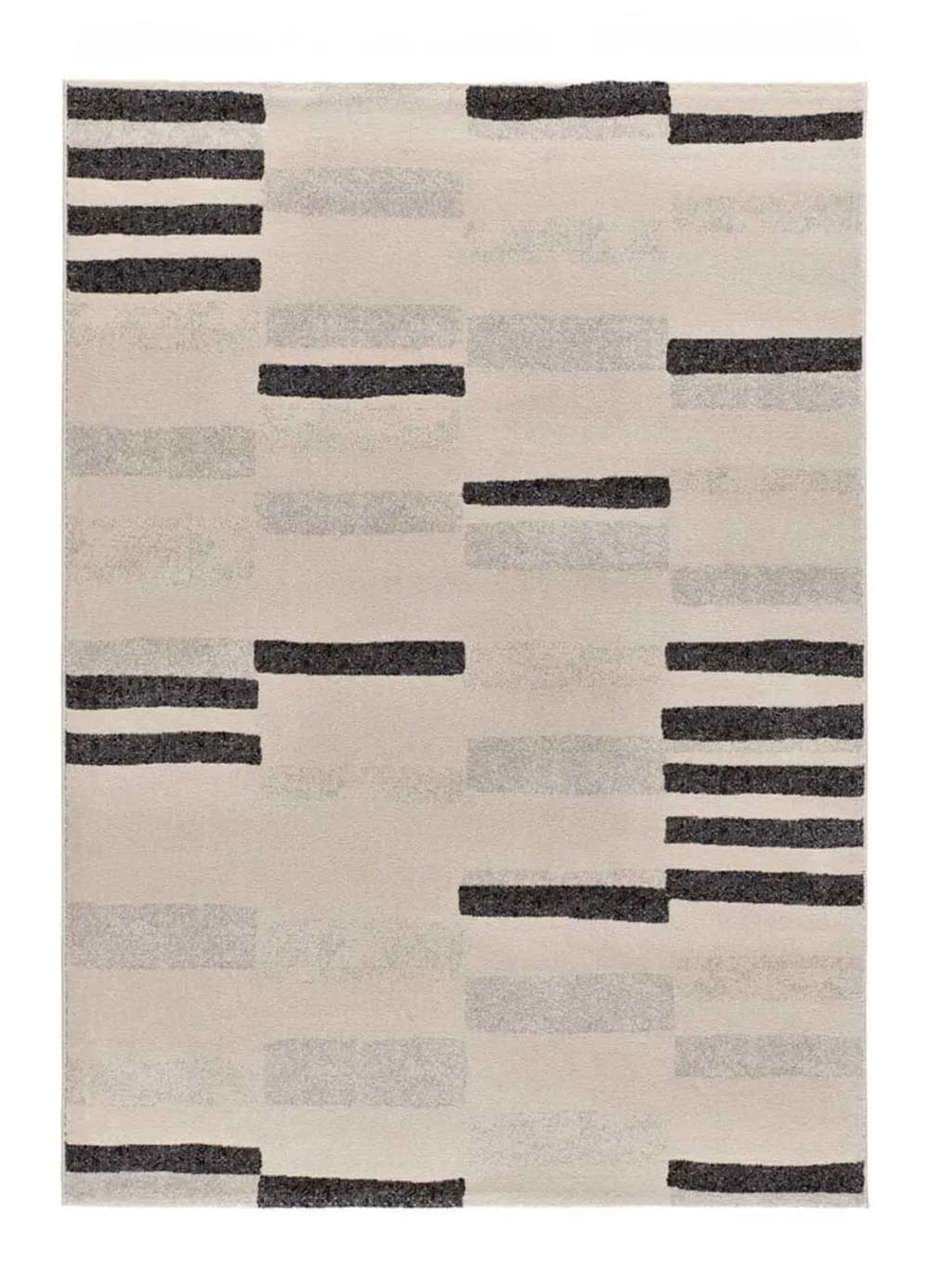 Tapis géométrique beige/gris 160x230 cm