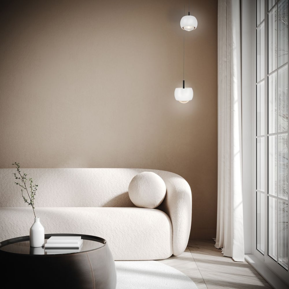 Suspension en métal blanc — vue 3