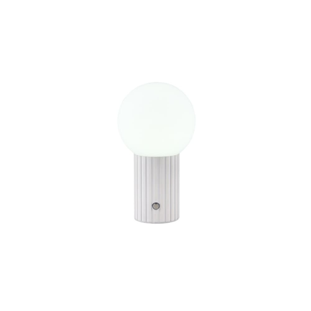 Lampe design en métal blanc