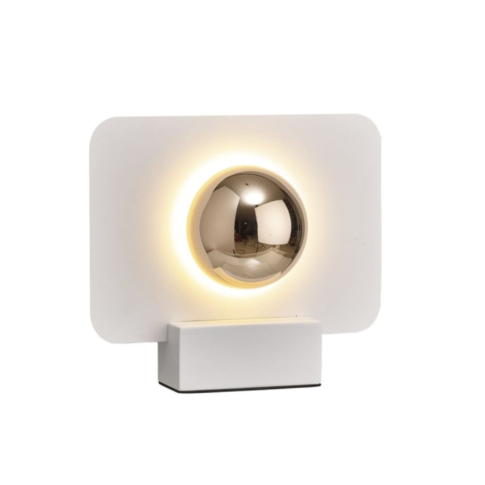 Lampe design en métal blanc — vue 3