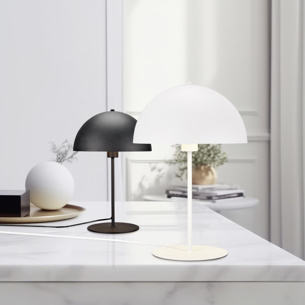 Lampe design en métal noir — vue 3