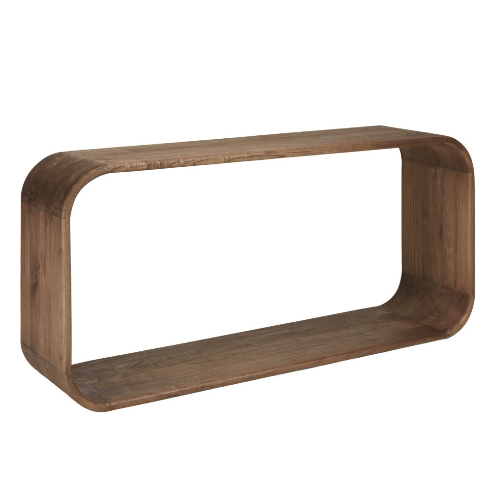Console design arrondi en bois de mindi