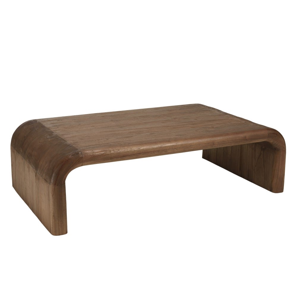Table basse épurée en bois de mindi
