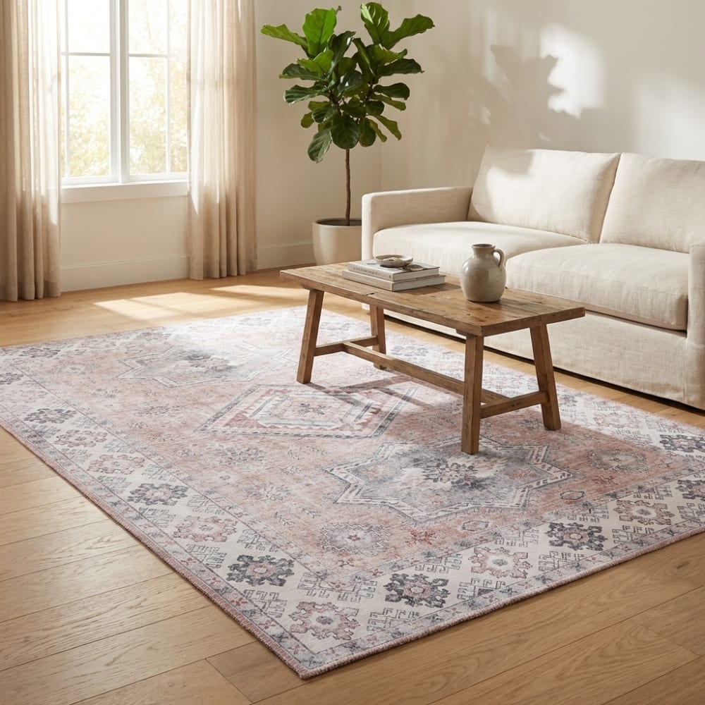 Tapis vintage tissé plat gratia 120x160cm — vue 3