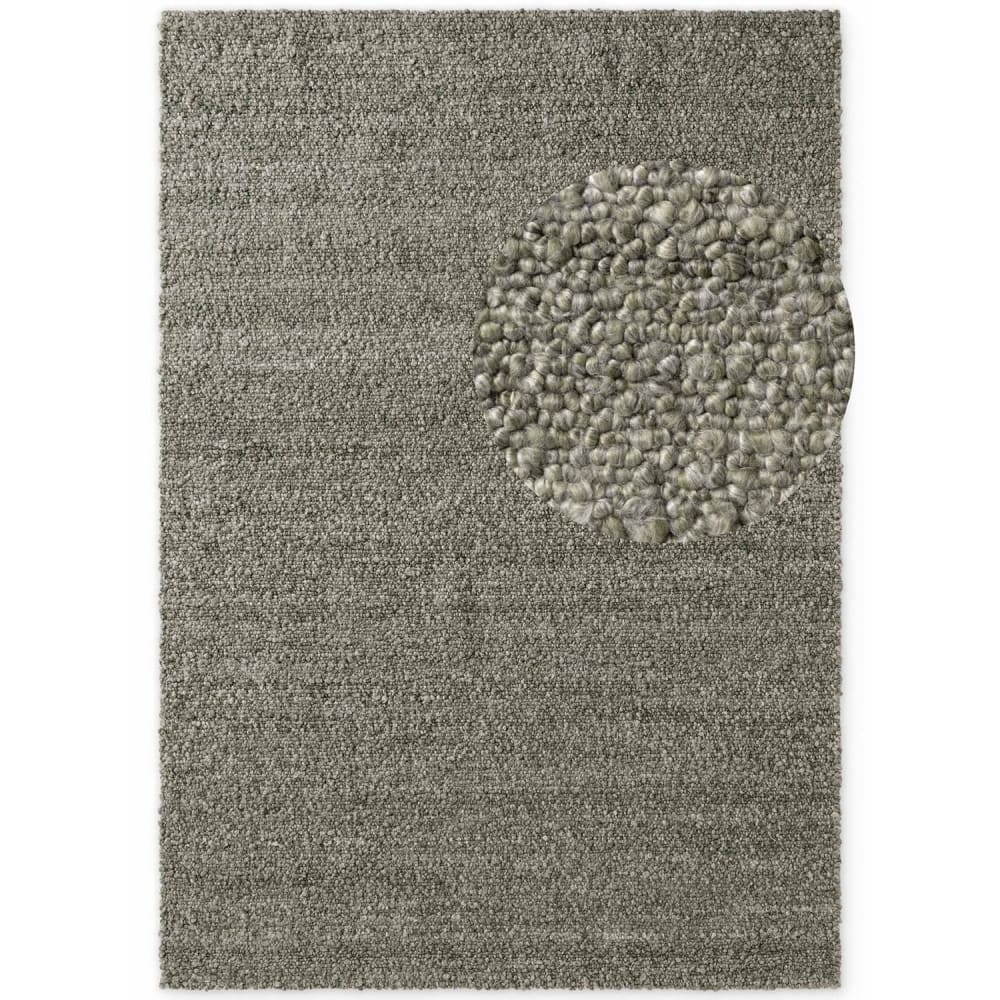 Tapis bouclés à poils courts vert 160x230cm