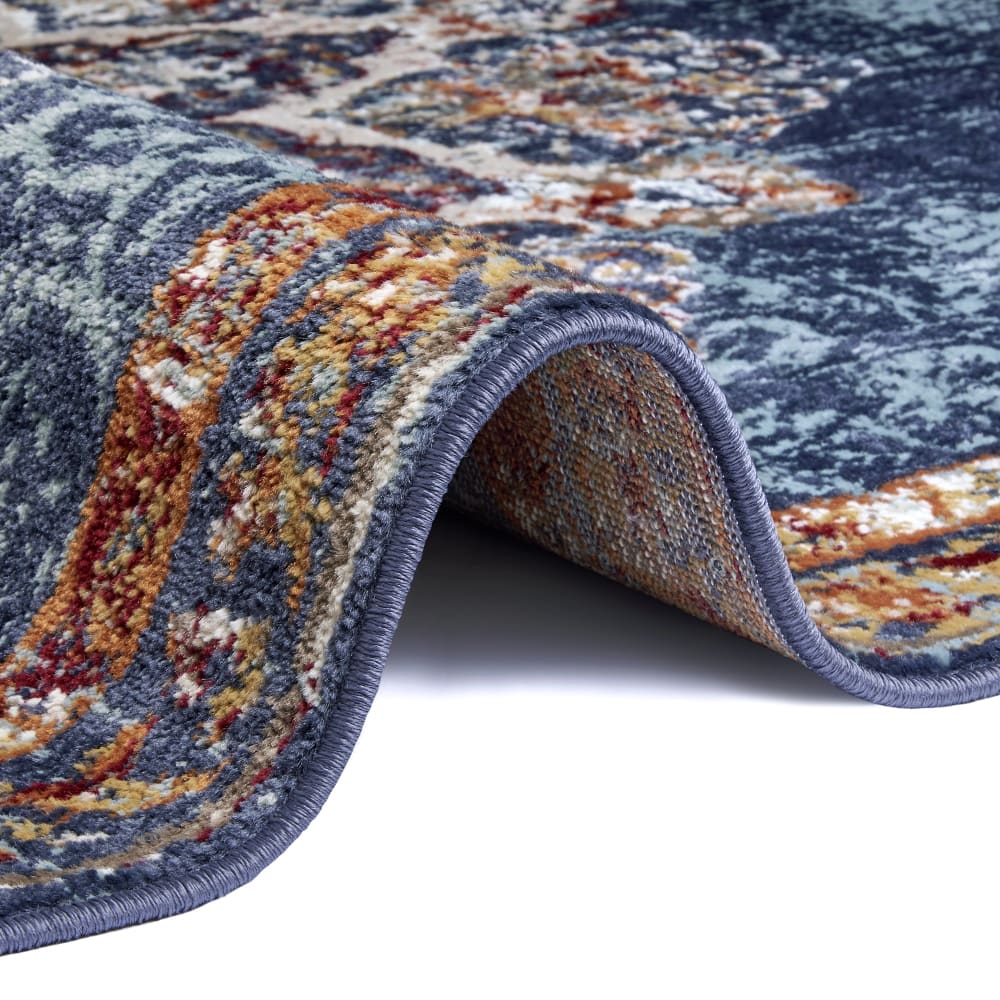 Tapis style vintage moderne bleu 140x200cm — vue 4