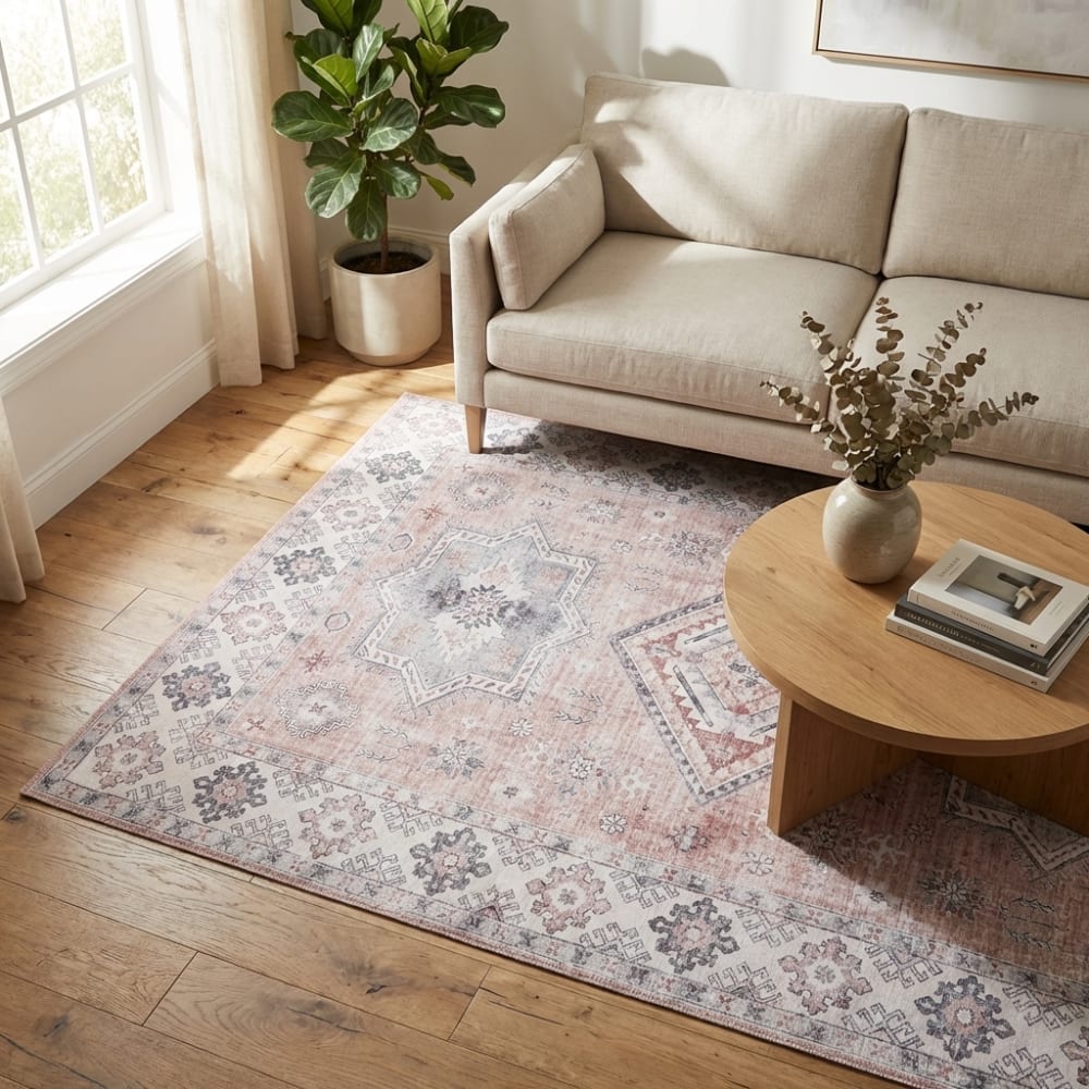 Tapis vintage tissé plat gratia 200x290cm — vue 4