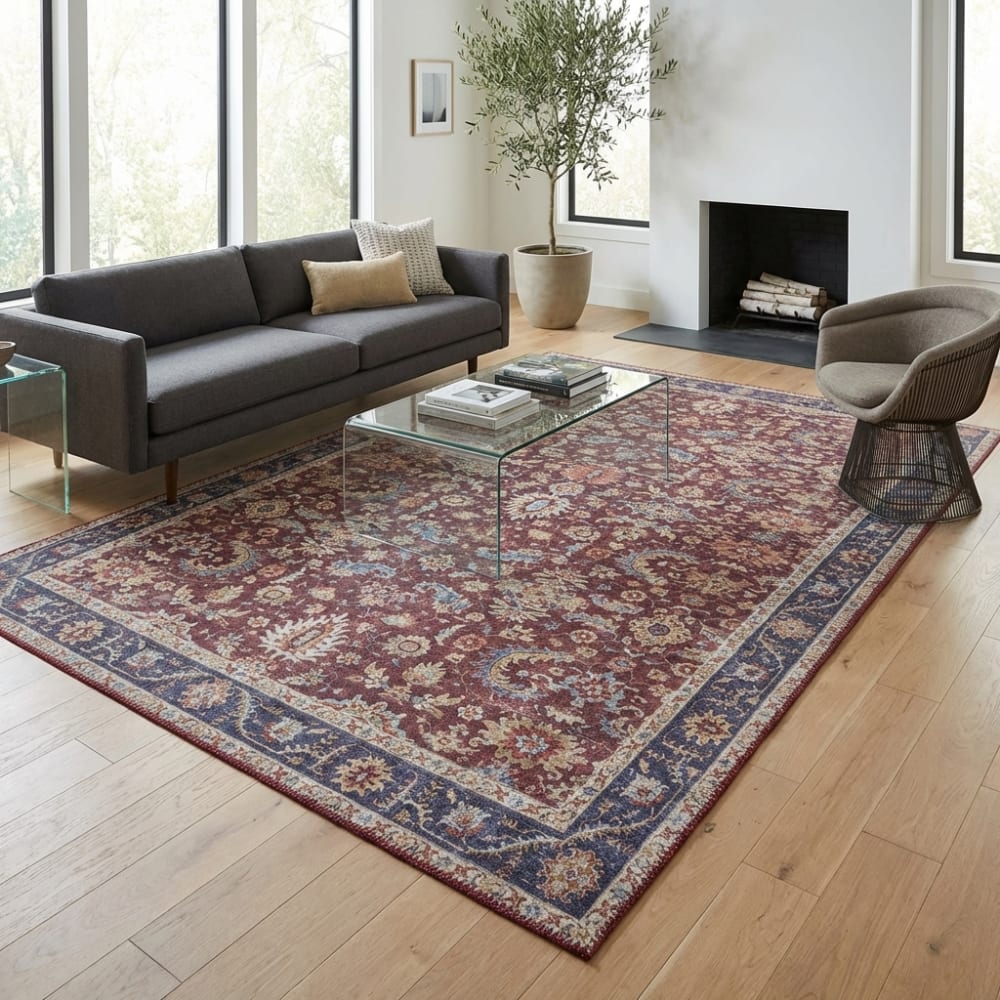 Tapis vintage tissé plat vivana 120x160cm — vue 3