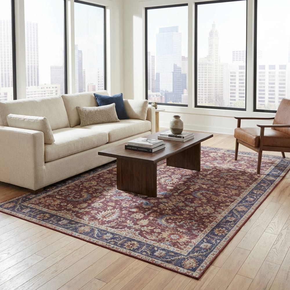Tapis vintage tissé plat vivana 120x160cm — vue 4