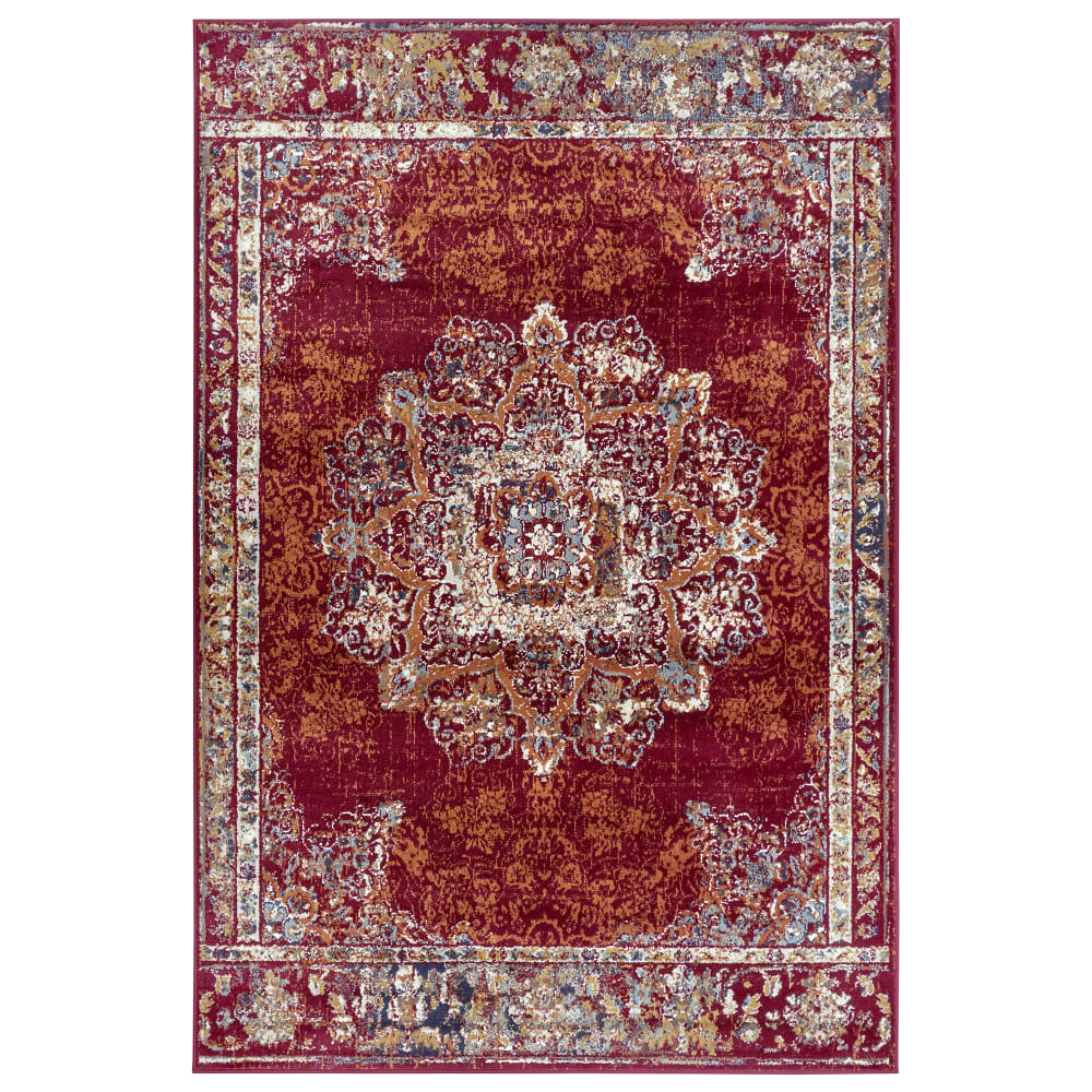 Tapis style Vintage moderne Rouge 140x200cm