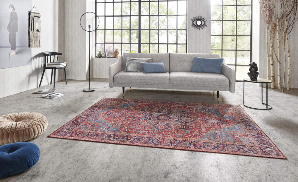 Tapis vintage tissé plat amata 80x150cm — vue 3
