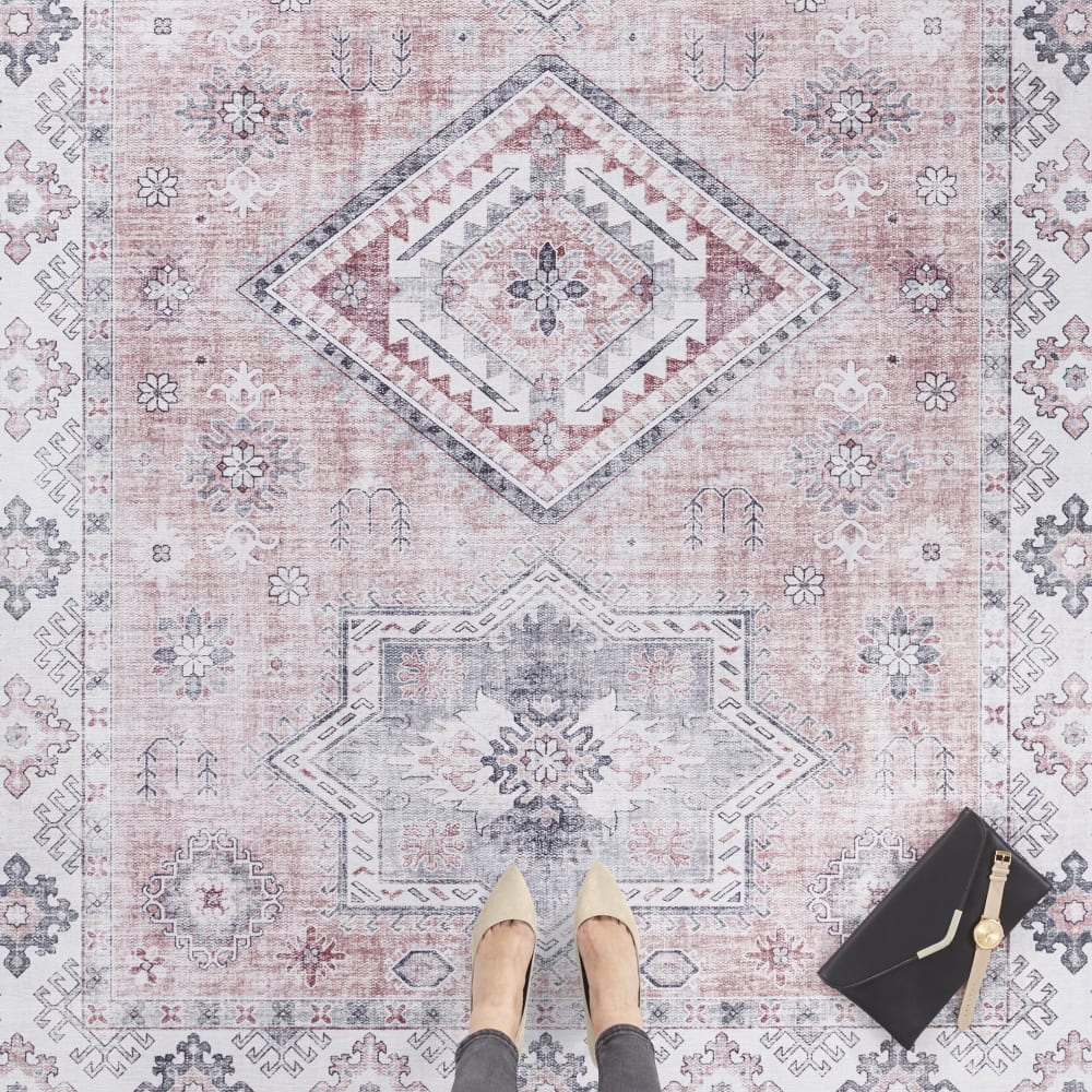 Tapis vintage tissé plat gratia 80x200cm — vue 4