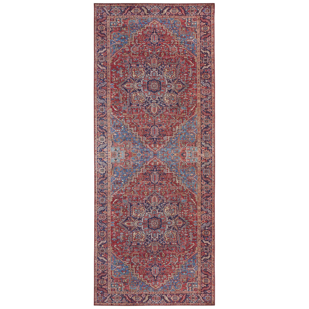 Tapis Vintage tissé plat Amata 80x200cm