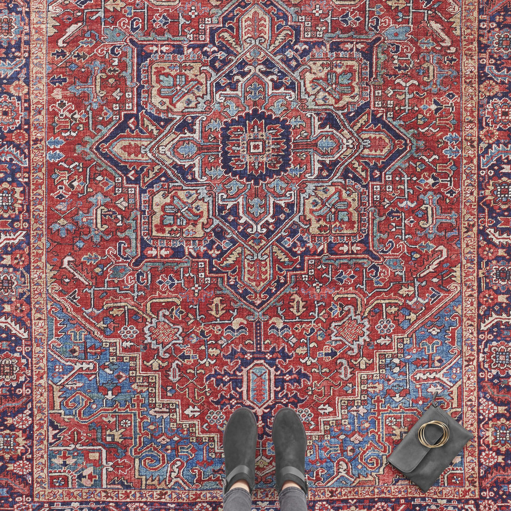 Tapis vintage tissé plat amata 80x200cm — vue 4